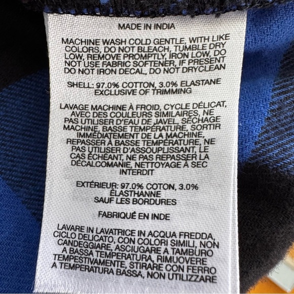 Columbia Blue Black Buffalo Plaid Flannel Shirt Men’s Medium-cabincore - Picture 5 of 7